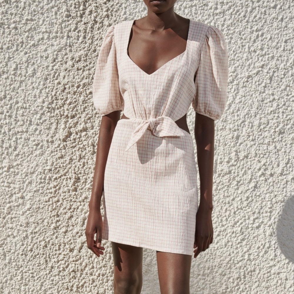 Zara Linen Blend Dress 🎀